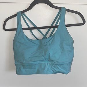 Lululemon energy bra longline light blue size 10